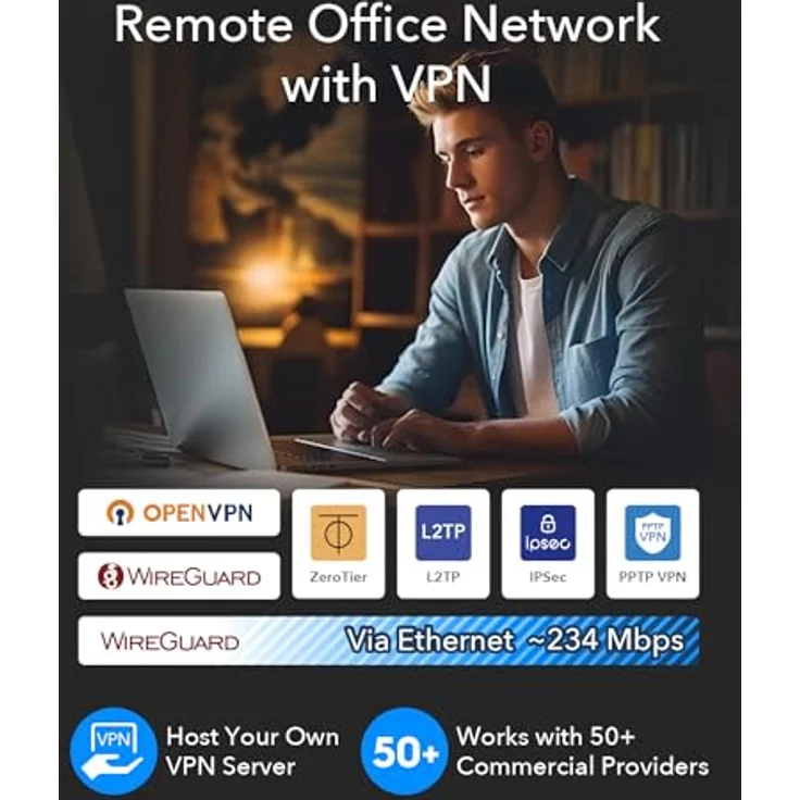 Cudy TR3000 AX3000 WLAN-6-Gigabit-Reiserouter, 2,5-Gbit/s-RJ45-Ethernet-Port, VPN-Client und -Server, USB 3.0, in Taschenformat – Bild 3