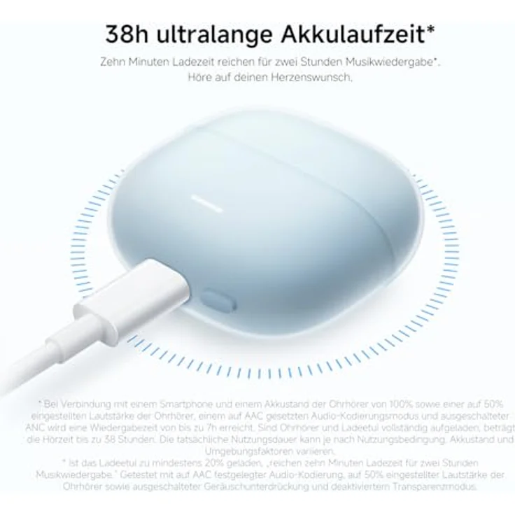Xiaomi Redmi Buds 6 Lite blau - Kopfhörer mit 40dB hybrider aktiver Geräuschunterdrückung – Bild 9