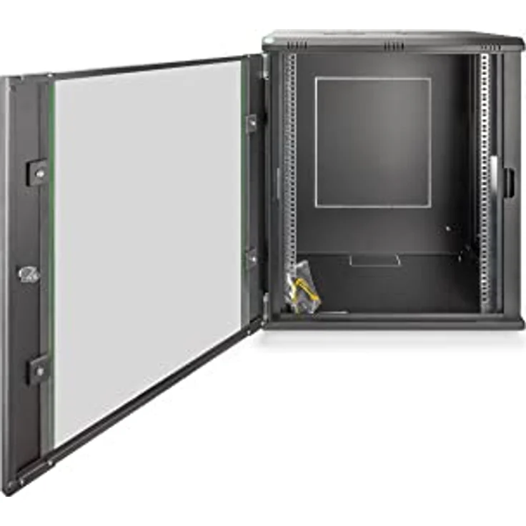 DIGITUS 19'' 16HE Wandgehäuse Dynamic Basic Serie 816x600x450 mm Schwarz Netzwerkschrank - Preisvergleich – Bild 2
