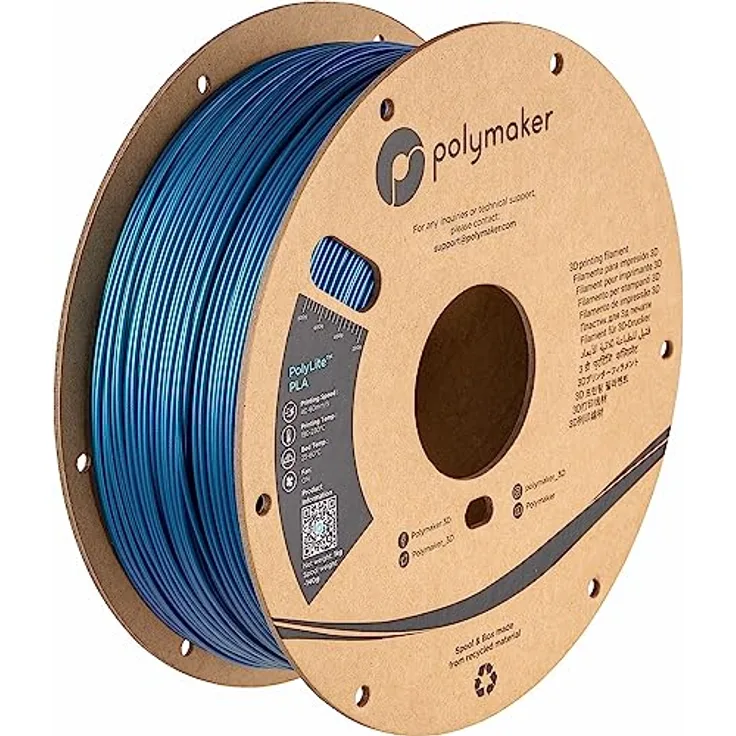 Polymaker PA02083 Starlight Filament PLA, mehrfarbig mit Farbwechsel, 1.75mm, 1000g, besonders hitzebeständig und jam-free