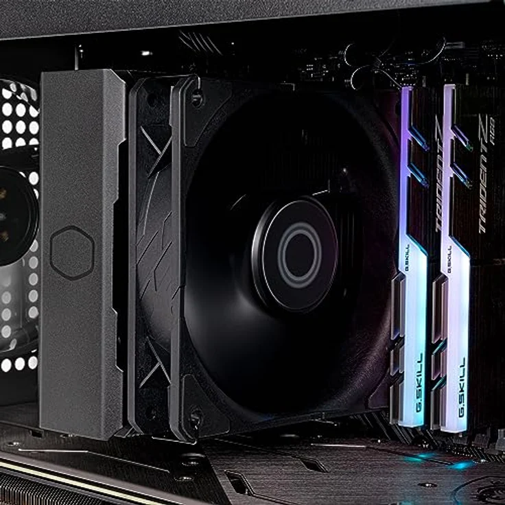 Cooler Master Hyper 212 Black Edition, CPU Kühler mit verbesserter Kühlleistung und CryoFuze Wärmeleitpaste, Schwarz – Bild 12
