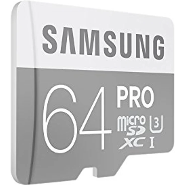Samsung PRO Plus Micro SDXC 64GB bis zu 90MB-s lesen, bis zu 80MB-s schreiben, Class 10 Speicherkarte (inkl. SD Adapter), grau-weiß – Bild 2