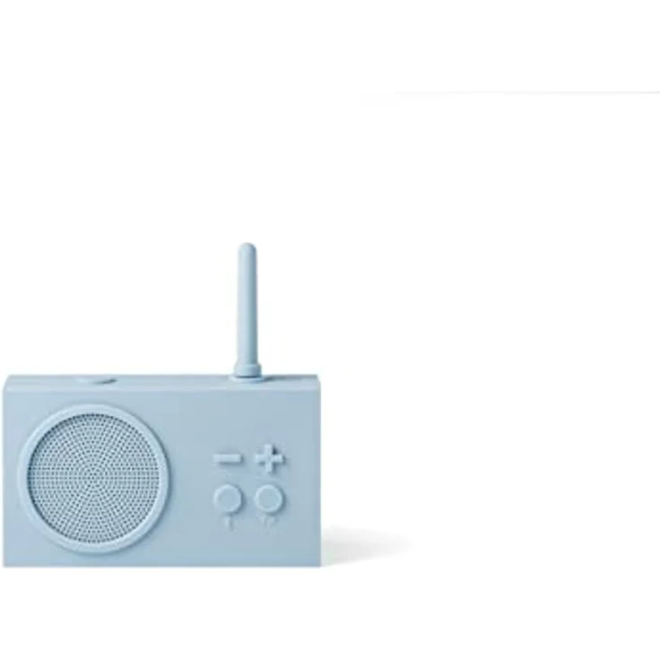Lexon TYKHO 3 Tragbarer Bluetooth Lautsprecher mit FM Radio, wasserdicht, 20 Stunden Akkulaufzeit - HELLBLAU – Bild 1