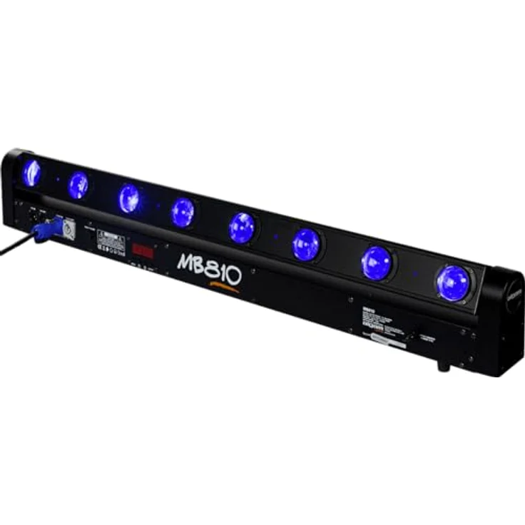 Algam Lighting Motorisierte RGBW-Bar MB 810, 8 x 10W LEDs mit 265° Tilt, DMX-gesteuert und 22 internen Programmen – Bild 1