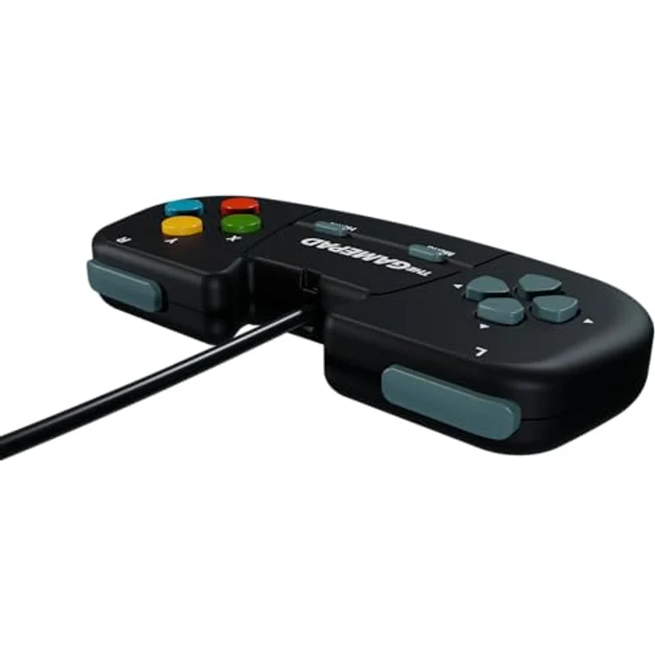PLAION Retro Games THEGAMEPAD, Ergonomisches schwarzes USB Gamepad mit 8 Tasten für PC, THEC64 Mini & A500 Mini – Bild 5