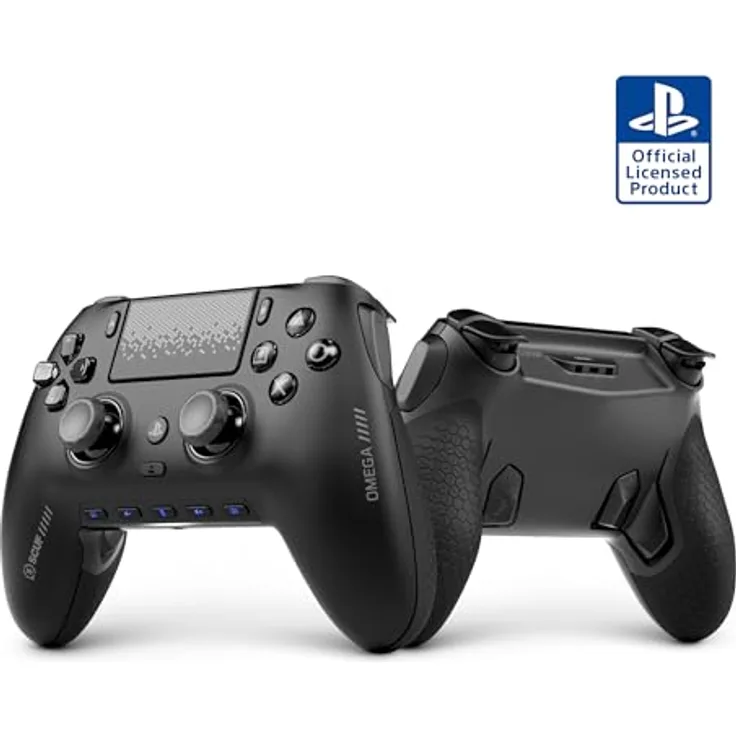 Scuf OMEGA PS5 Kabelloser Performance-Controller mit TMR Anti-Drift, 11 anpassbare Tasten – Schwarz