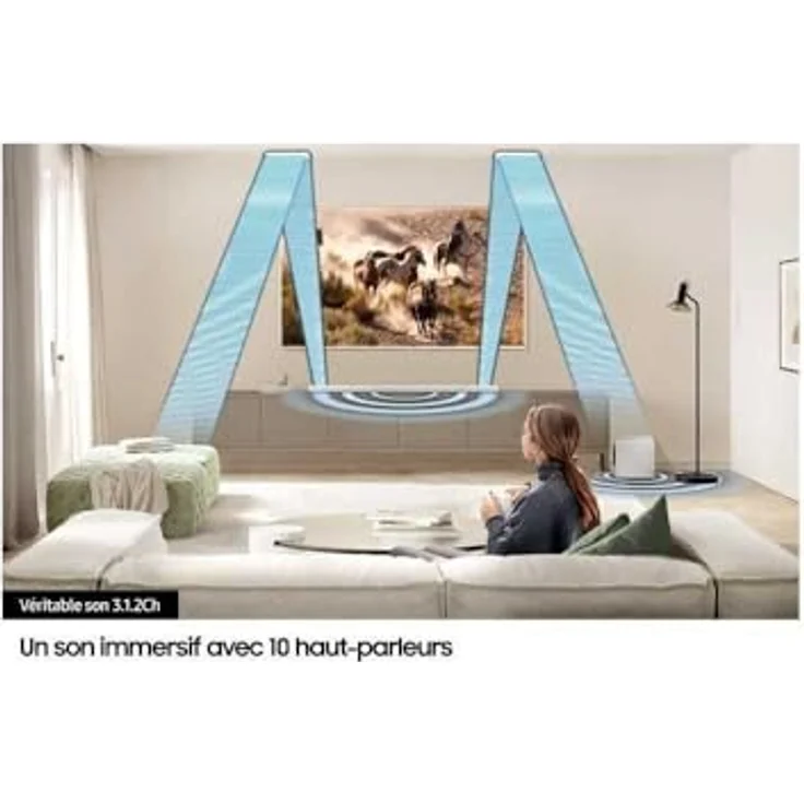Samsung HW-S811D, 3.1.2-Kanal-Soundbar in Weiß, Wireless Atmos, WLAN, Bluetooth, Sprachsteuerung, Q-Symphony 3.0 – Bild 3