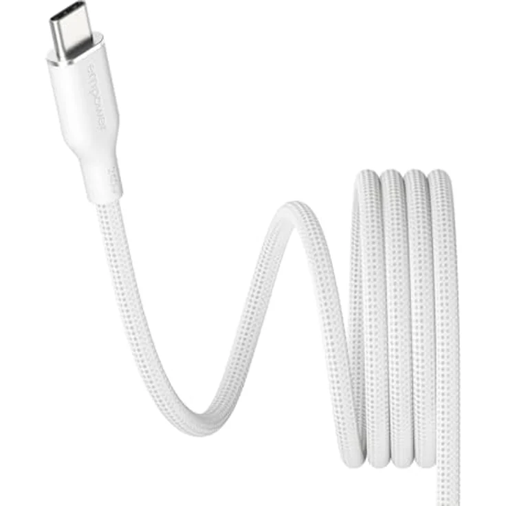 empower by PanzerGlass Magnetic USB-C zu USB-C Kabel 240W, 1,5 m, geflochtenes Design, schnell (recycelter Kunststoff) – Bild 6