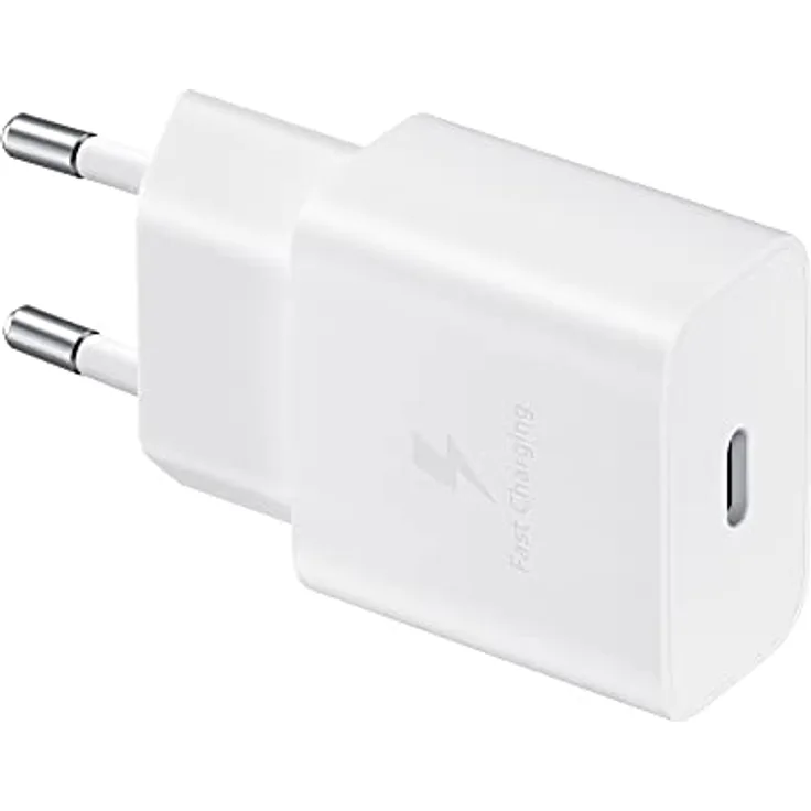 Samsung 15 Watt USB Type-C Schnellladeadapter, Ladegerät, Weiß