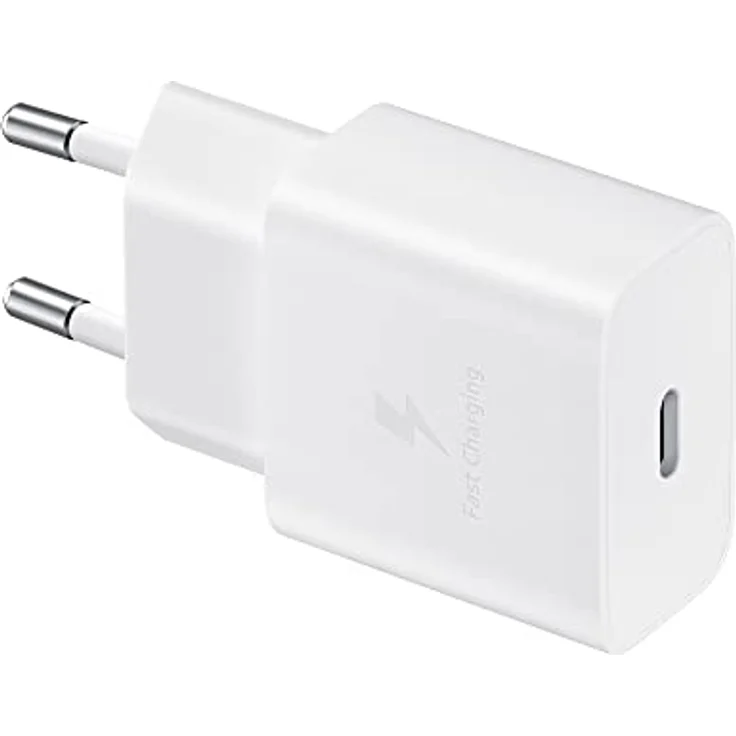 Samsung 15 Watt USB Type-C Schnellladeadapter, Ladegerät, Weiß – Bild 1