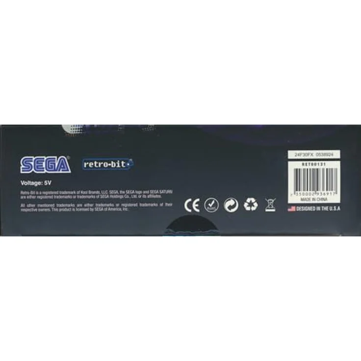 Retro-Bit Official SEGA Saturn Control Pad - Slate Grey – Bild 4