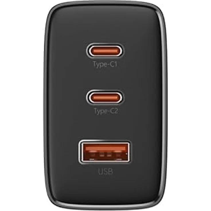 Baseus Travel Charger Cube Pro GaN Quick Charger C+C+U, 65W, Black EU – Bild 2