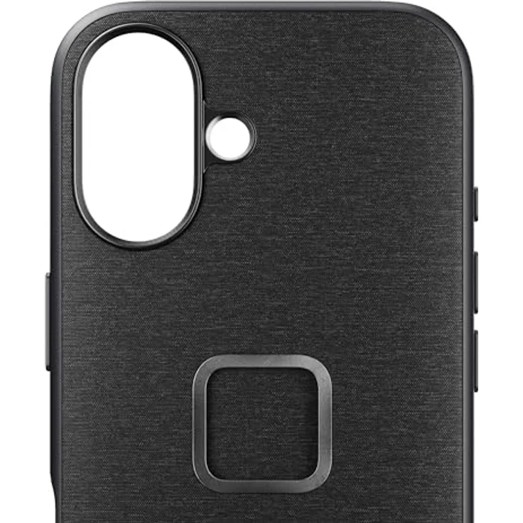 Peak Design Handyhülle für iPhone 16, Anthrazit, schlankes Profil, Fallschutz, wetterfeste Stoffschale, SlimLink kompatibel mit Handyhalterungen – Bild 2