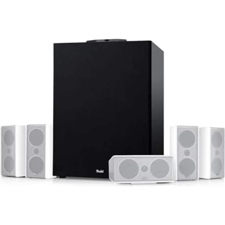 Teufel CONSONO 35 Concept Power Edition - 5.1 Surround Soundsystem, weiß, mit integriertem AV-Receiver, Bluetooth, Dolby Audio, USB-C-Soundkartenfunktion, HDMI ARC CEC