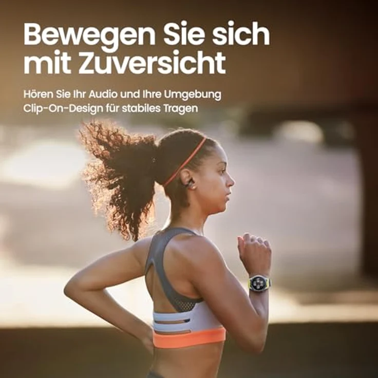 Amazfit Up OWS Bluetooth 5.3 Kopfhörer, Open Ear Wireless Earbuds mit Easy Touch Control, IPX4 wasserdicht, AI Hintergrundgeräuschunterdrückung, Kopfhörer kompatibel mit Android & iPhone – Bild 4
