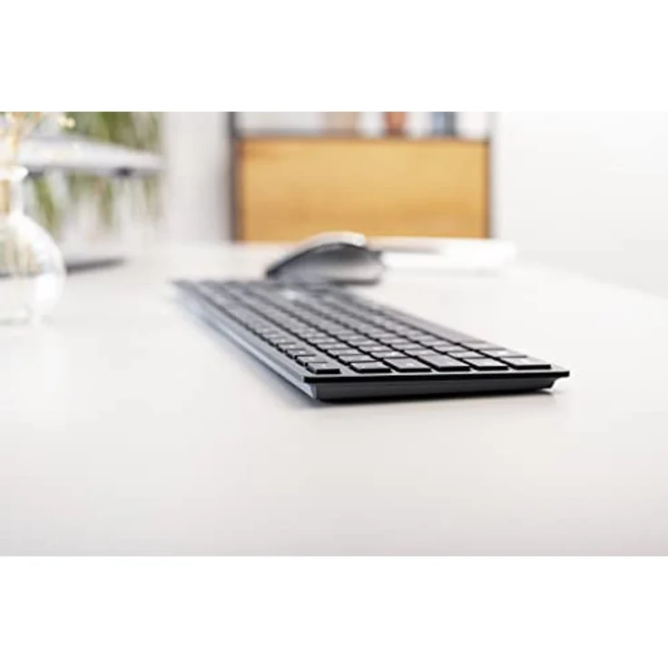 CHERRY DW 9500 SLIM - Kabelloses Tastatur-und-Maus-Set mit 2.4 GHz und Bluetooth 4.0, Pan-Nordic, CHERRY SX Schalter, Grau-Schwarz – Bild 6