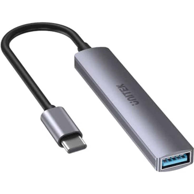 UNITEK h1208b USB Hub, Mehrfarbig, kompakte Maße 10,5 x 10,5 x 3 cm – Bild 4