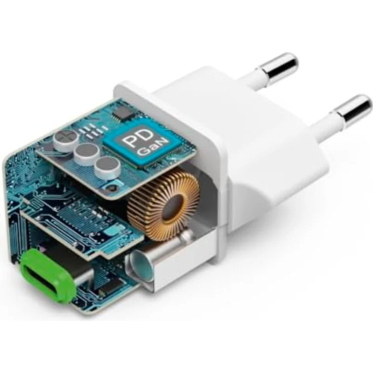 Hama Schnellladegerät GaN Charger, USB-C Power Delivery und Qualcomm Quick Charge, 30 W, weiß – Bild 10