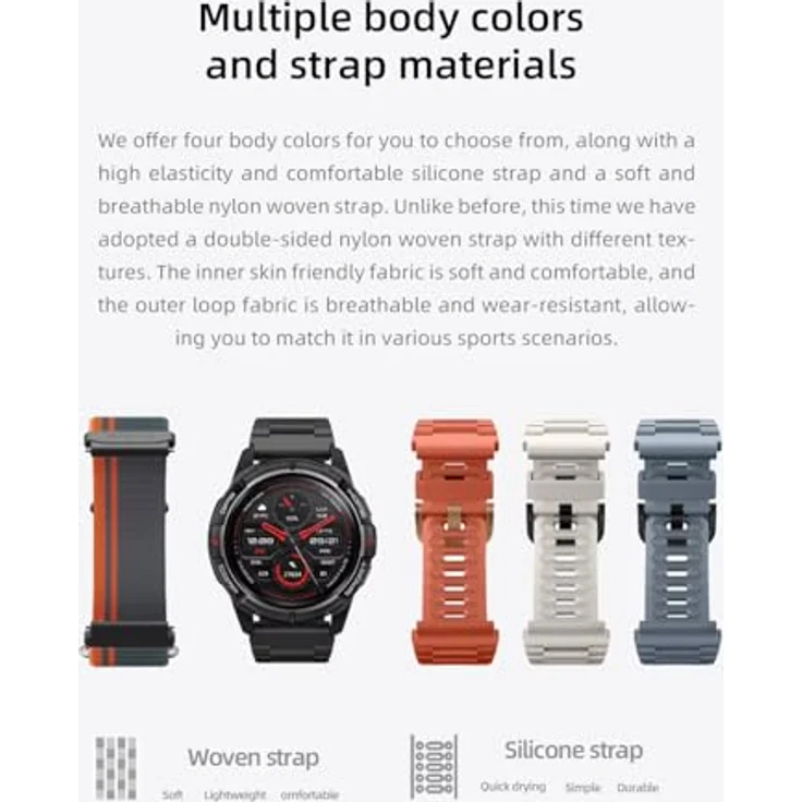 Mibro Gs Active Smartwatch Schwarz Schwarz One Size, AMOLED-Display, lange Akkulaufzeit – Bild 9