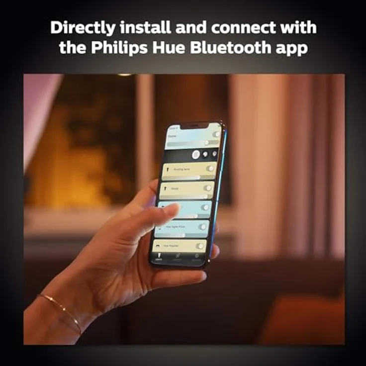 Philips Hue Amaze Bluetooth LED Pendelleuchte 3000lm inkl. Dimmschalter - Schwarz – Bild 9