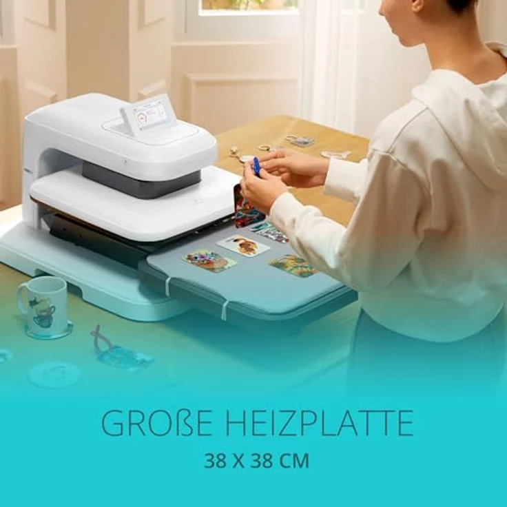 LOKLiK ImPress Auto Heat Press 2, Transferpresse mit 38x38 cm Heizplatte, bis 210° Temperatur, 1500W Leistung – Bild 9