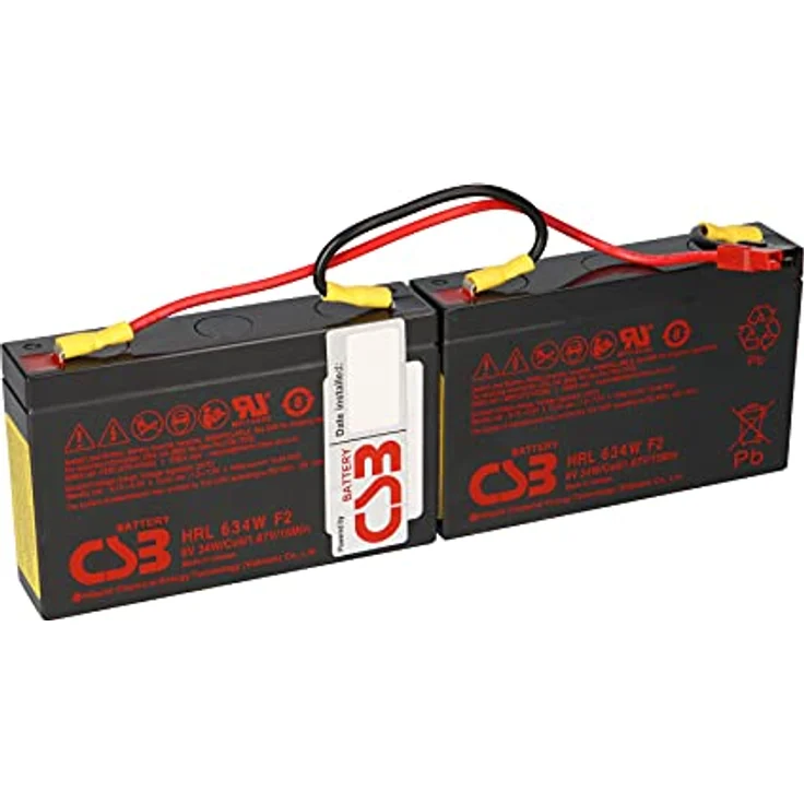 WSB Ersatzakku CSB RBC18, kompatibel mit APC USV für SC450RMI1U, SC250RMI1U, PS450I, BS250I, Bleiakku AGM, Plug & Play, Industriequalität – Bild 1