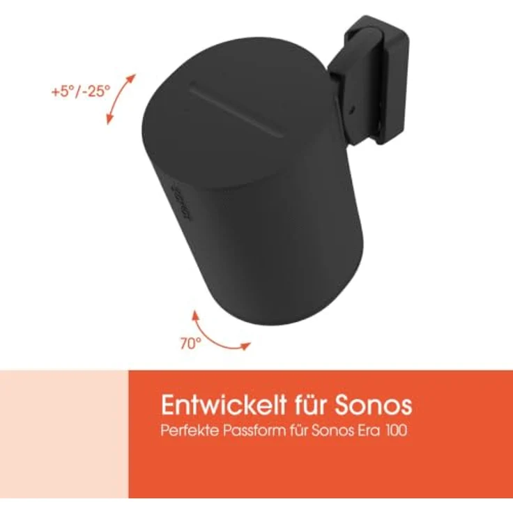Vogel's 8140210 Lautsprecherständer, Schwarz, Premium Halterung für Soundbars mit vollbeweglicher TV-Integration – Bild 6