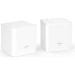 Tenda Nova MW3 Mesh WLAN System - AC1200 Dual Band WLAN Mesh System - Reichweite bis zu 200m² & 40 Geräte - 4x Ethernet Port - Ersetzt WLAN Router & Repeater - Kompatibel mit Alexa - 2er-Pack