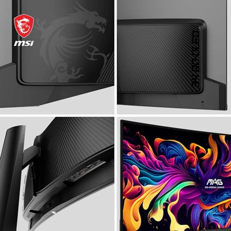 MSI MAG 341CQPA QD-OLED, 34-Zoll UWQHD Curved Gaming Monitor, 175 Hz, 0,03 ms, 99% DCI-P3, DisplayHDR True Black 400, HDMI 2.1, USB Typ C – Bild 4