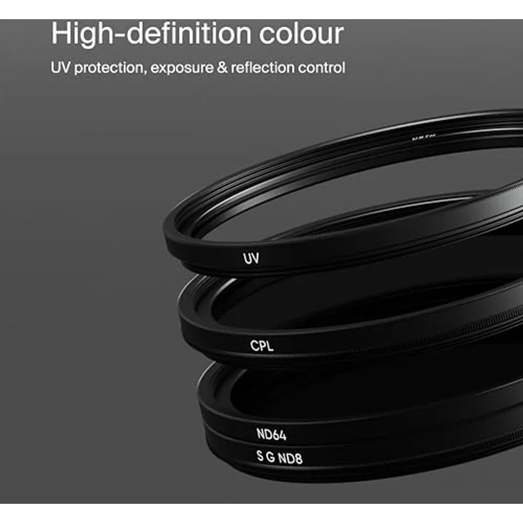 Urth 55 mm UV, Polfilter (CPL), ND64, Soft GND8 Filter Kit (Plus+) – Bild 4