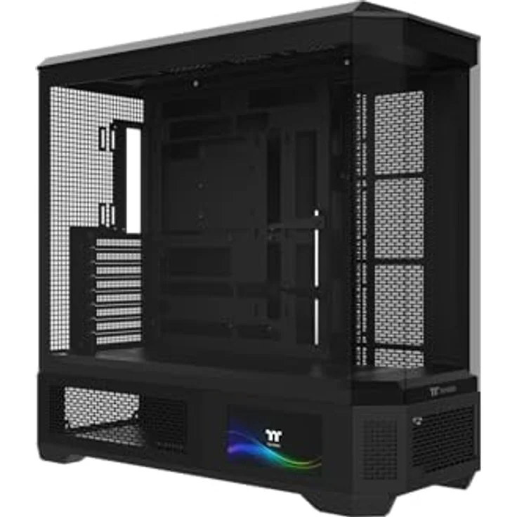 Thermaltake View 600 TG, Full Tower PC-Gehäuse mit vier TG-Blenden und Unterstützung für E-ATX-Motherboards, schwarz – Bild 5