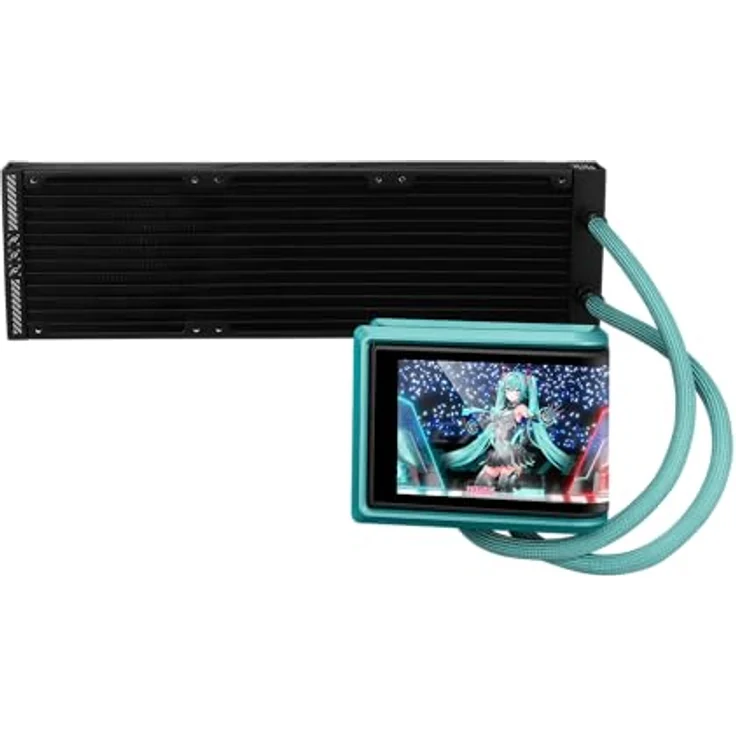ASUS ROG Ryuo IV SLC 360 ARGB Hatsune Miku, CPU Wasserkühler mit 6,67" AMOLED-Display und vorinstallierten ARGB-Lüftern, Mehrfarbig – Bild 4