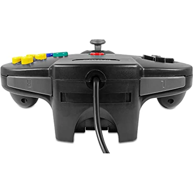 Eaxus Controller 2er Set für Nintendo 64, Schwarz, Retro Look Gamepad mit 1,80 m Kabellänge, optional 3,60 m mit Verlängerungskabel – Bild 3