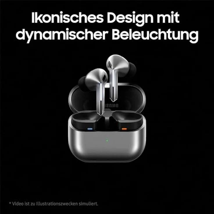 Samsung Galaxy Buds 3 Pro Kabellose Bluetooth-Kopfhörer, Active Noise Cancelling (ANC), Adaptive Geräuschunterdrückung, 360 Audio, Hi-Fi-Sound, Silver, Inkl. Anymode Clear Cover – Bild 2
