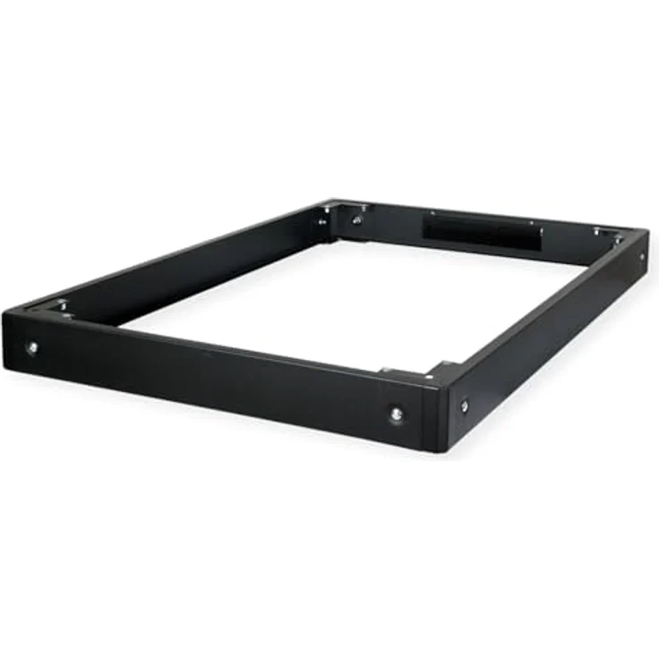 ROLINE Sockel für Netzwerkschrank, 800x1200 mm, schwarz, erhöht Bodenfreiheit um 100 mm, stapelbar bis 200 mm, Kabelmanagement integriert – Bild 1