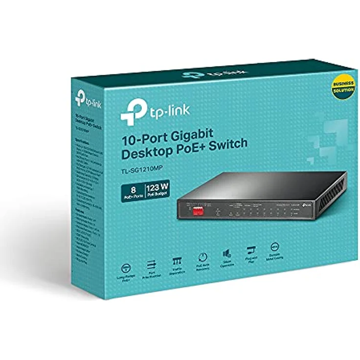 TP-Link TL-SG1210MP 10-Port Gigabit PoE+ Rackmount Switch – Bild 5
