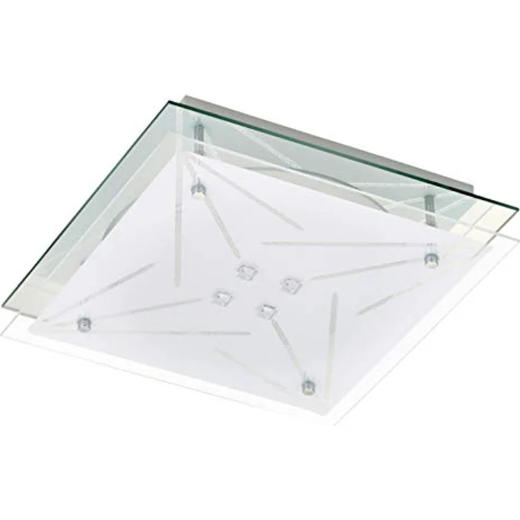 Trango 3104 Feuchtraum IP44 LED Deckenstrahler für Bad 3-Stufen dimmbar in Eckig *STAR* inkl. 12 Watt warmweiß LED Modul - Chrom & Weiß - Preisvergleich – Bild 3