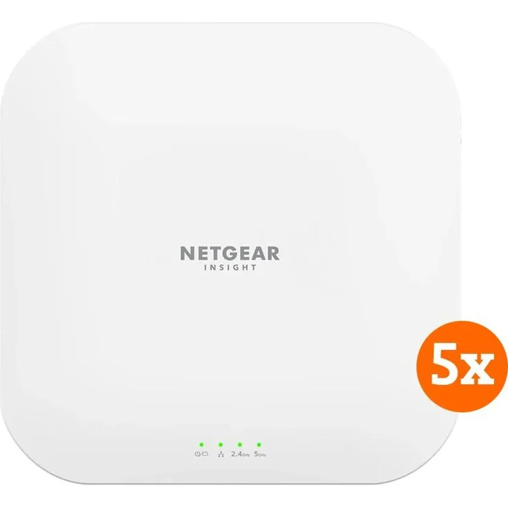 Netgear WAX620 5-Pack, WLAN-6 Access Points mit nahtlosem Roaming und Fernverwaltung über Insight-Cloud, PoE