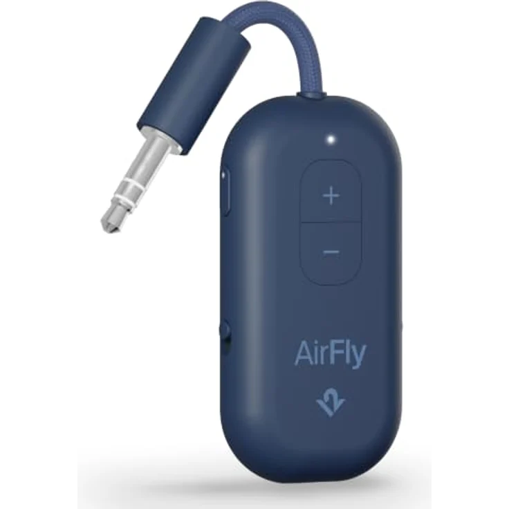 Twelve South AirFly Pro 2, Bluetooth-Audio-Transmitter für Klinke/USB-C, Blau – Bild 1