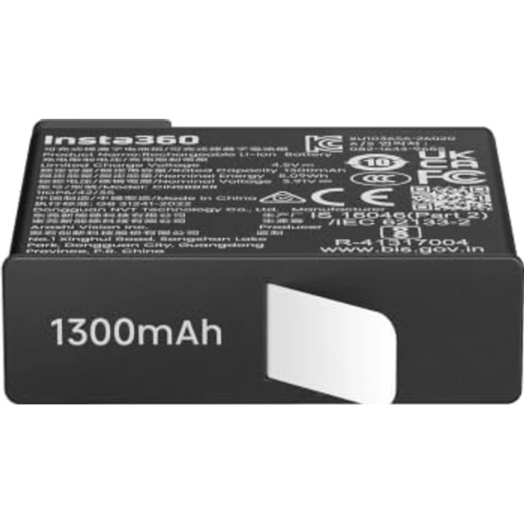Insta360 X6 Lite Battery, ultraleichter Kameraakku für bis zu 70 Minuten 8K/30 fps-Aufnahme, kompatibel mit Insta360 X6 – Bild 1
