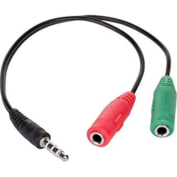 AKYGA AK-AV-08 Audio Adapter Konverter Mini Jack Kabel Stecker auf Buchse 15cm