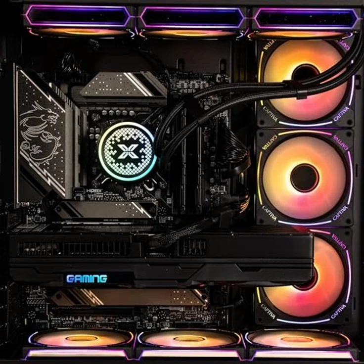 Captiva Highend Gaming I89-020, Desktop-PC mit Intel Core i9-14900KF, 64 GB DDR5-RAM, 2000 GB M.2 SSD, NVIDIA GeForce RTX 5080, Schwarz – Bild 4