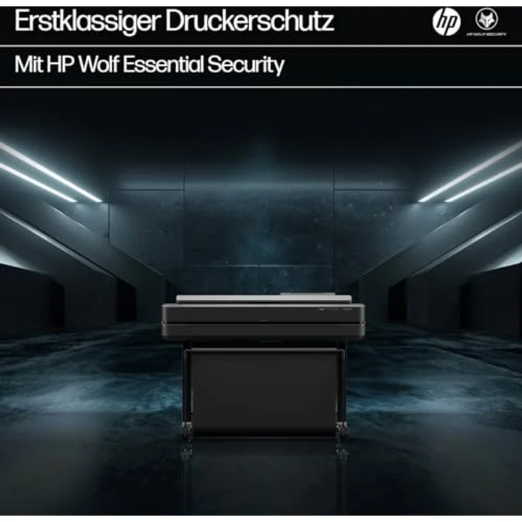 HP DesignJet T630, Großformatdrucker mit 36 Zoll, 2400 x 1200 dpi, Netzwerkfähig, Schwarz – Bild 7