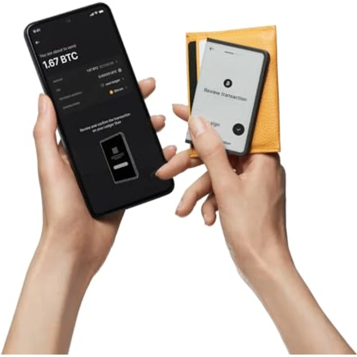 Ledger STAX, Hardware-Wallet mit Recovery Key, Bluetooth & Touchscreen für bis zu 15.000 Kryptowährungen, schwarz – Bild 4