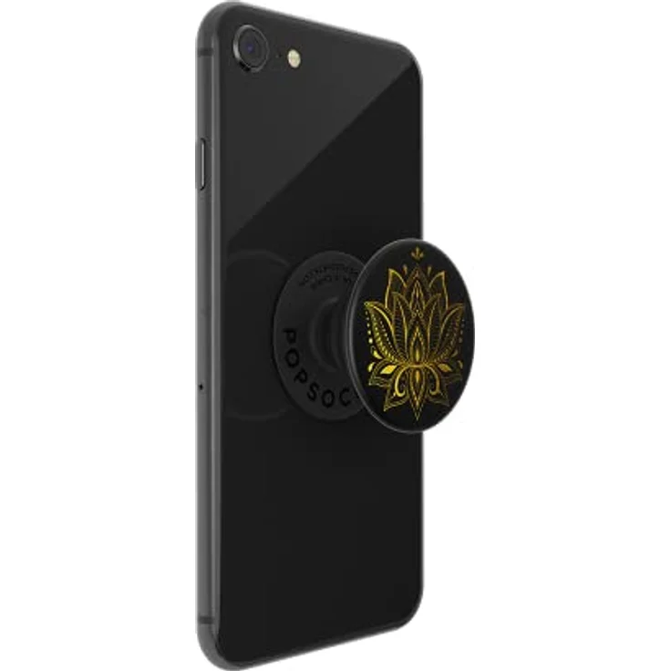 PopSockets PopGrip Golden Prana Black, Handy-Greifer für einhändige Nutzung und Anti-Drop-Funktion, kompatibel mit allen PopSockets Zubehörteilen – Bild 5