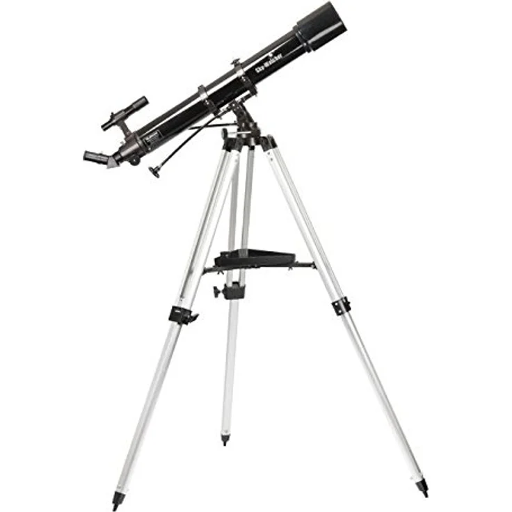 Skywatcher Evostar-90 (AZ-3) (90mm (3,5 Zoll), f/900) Refraktor Teleskop silber – Bild 4