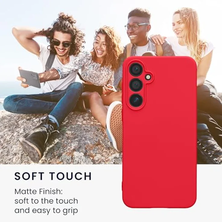 kwmobile Handyhülle für Samsung Galaxy A55 5G - weiches Silikon Case in Neon Pink, flexibel, reißfest, rutschfest und mit präzisen Ausschnitten für Kamera und Anschlüsse – Bild 4