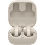 Sony LinkBuds Clip, Kabellose Kopfhörer mit 9 h Akkulaufzeit, beige, Knochenleitung und KI-Rauschunterdrückung