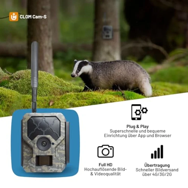 ICUserver CLOM Cam-S, Wildkamera mit 0,1 Sekunden Auslösegeschwindigkeit, GPS-Tracking und Nachtsichtfunktion – Bild 3