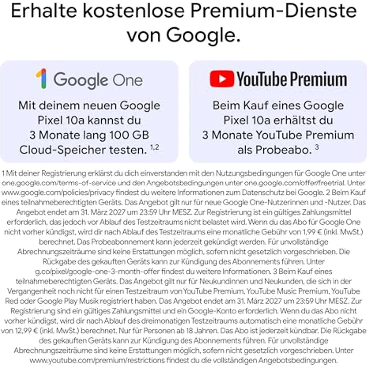 GOOGLE Pixel 10a 256 GB Fog Dual SIM – Bild 13
